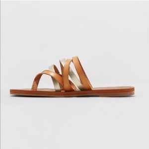 Universal Thread Shoes - NWT Universal Thread Gold Maritza Tan Slide Sandal Universal Thread Shoes - NWT Universal Thread Gold Maritza Tan Slide Sandal